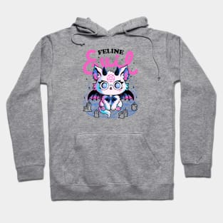 Feline Evil - Cute Dark Funny Evil Cat Gift Hoodie